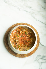 Scallop bake with cream and bread crumbs