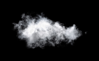 clouds on black background