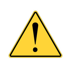 Simple Yellow Warning mark