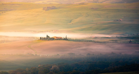 Tuscany countryside. near Pienza, during springtime. Pienza, Tuscany, Italy