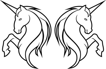 Unicorn Line Art