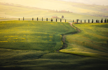 Tuscany countryside. near Pienza, during springtime. Pienza, Tuscany, Italy
