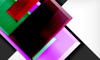 Color squares futuristic abstract background