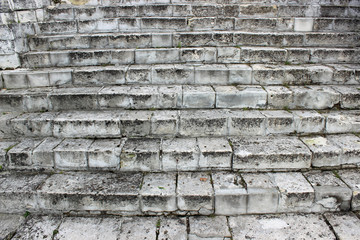 Old stone staircase close-up