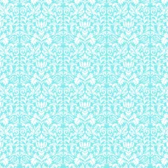 Deurstickers seamless pattern with flowers © Heather Doucette