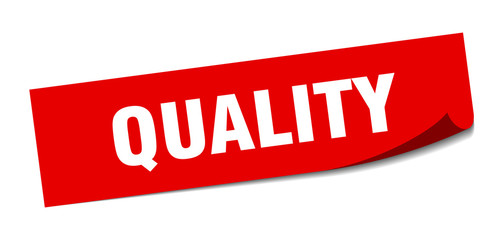 quality sticker. quality square isolated sign. quality