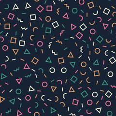 Abstract Modern Geometric Seamless Pattern