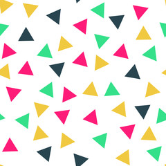 Abstract Triangles Modern Geometric Seamless Pattern