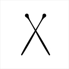 Drumsticks Icon, Drum Playing Stick