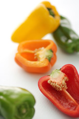 パプリカやカラーピーマンのイメージ集合写真