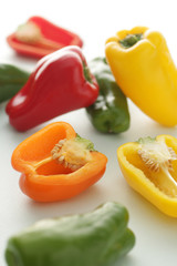パプリカやカラーピーマンのイメージ集合写真