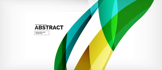 Colorful wave lines abstract background, color line for business or techno presentation