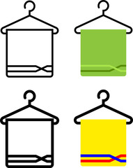 Towel On Hanger Icon