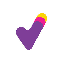 Letter J icon design template elements