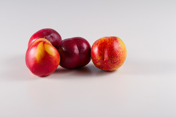 still life: food, composition of peaches