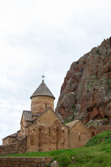 Fototapeta na wymiar Noravank monastic church (1339), Vayots Dzor region, Armenia. Horizontally. Vertically.
