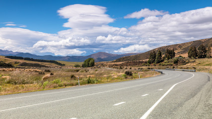 road to horizon New Zealand south island