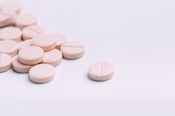 pills isolated on white background