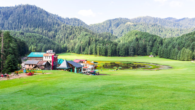 Lush green Khajjiar Lake