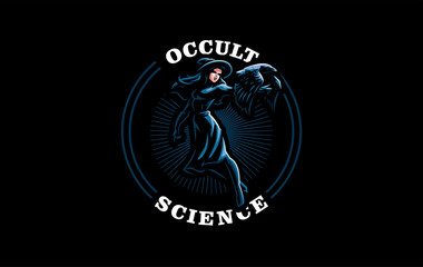 A witch in a witch's hat.