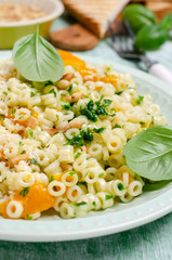 Traditional pasta with pumpkin