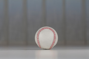 still life: old baseball ball