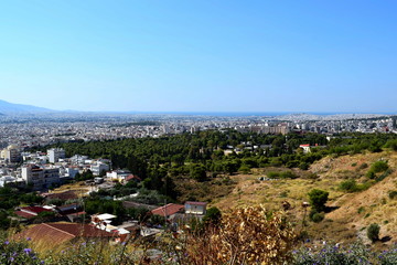 Fototapeta premium view of Athens in Greece