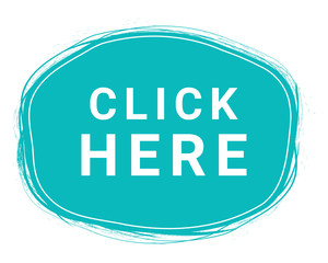 Click Here, Speech Bubble Banner, Element Design Template, App Icon, Vector Illustration.