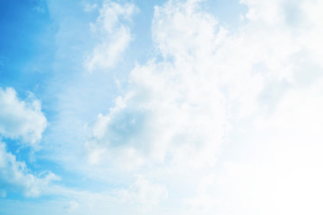 Blue sky with cloud tropical area at Phuket Thailand.