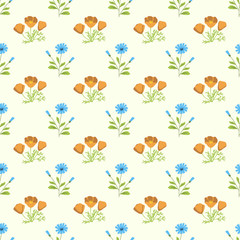 Obraz premium Seamless floral pattern