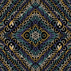 Vector african tribal ethnic seamless pattern repeat