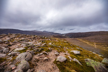 Beautiful scenic landscape of Scotland nature.