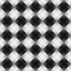 Seamless circle pattern background - abstract black and white vector illustration from rings