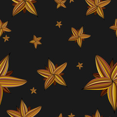 Obraz premium Seamless repeating spring floral pattern