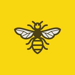 inspiration for bee vector logo design