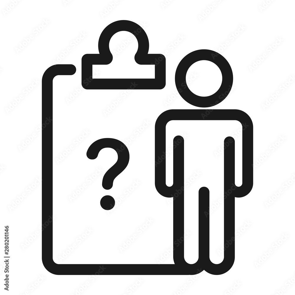Wall mural help, support and information - minimal line web icon. simple vector illustration. concept for infog