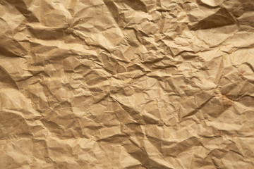 Brown wrinkle paper background.