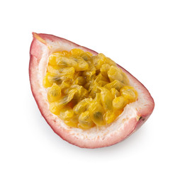 Fresh passion fruit isolated on a white background