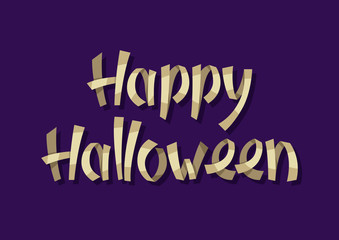 Fototapeta na wymiar Happy Halloween lettering.