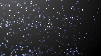 Dust particles. Abstract background of particles. Fantastic llustration. 3d rendering.
