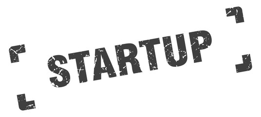 startup stamp. startup square grunge sign. startup