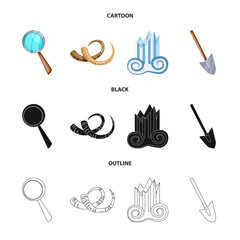 Vector design of story and items icon. Set of story and attributes stock symbol for web.