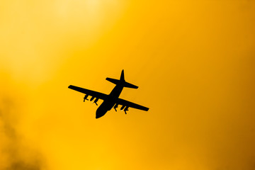 Fototapeta na wymiar C-130 of Royal Thai Air force