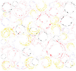 abstract grunge circles on white background