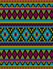 Ugly sweater Merry Christmas party ornament background seamless pattern