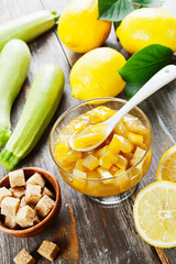Zucchini jam with lemon