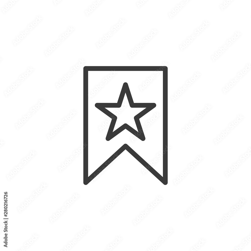 Poster bookmark icon template color editable. bookmark symbol vector sign isolated on white background. sim