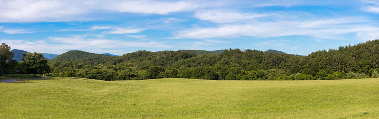 Pasture in North Carolina Blue Ridge Mountains.