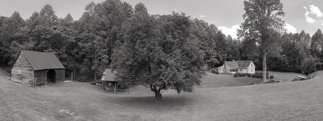 Old farm in North Carolina Blue Ridge Mountains