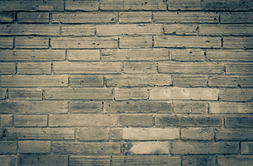 Old brick wall texture background, vintage tone style, blank brick wall pattern background